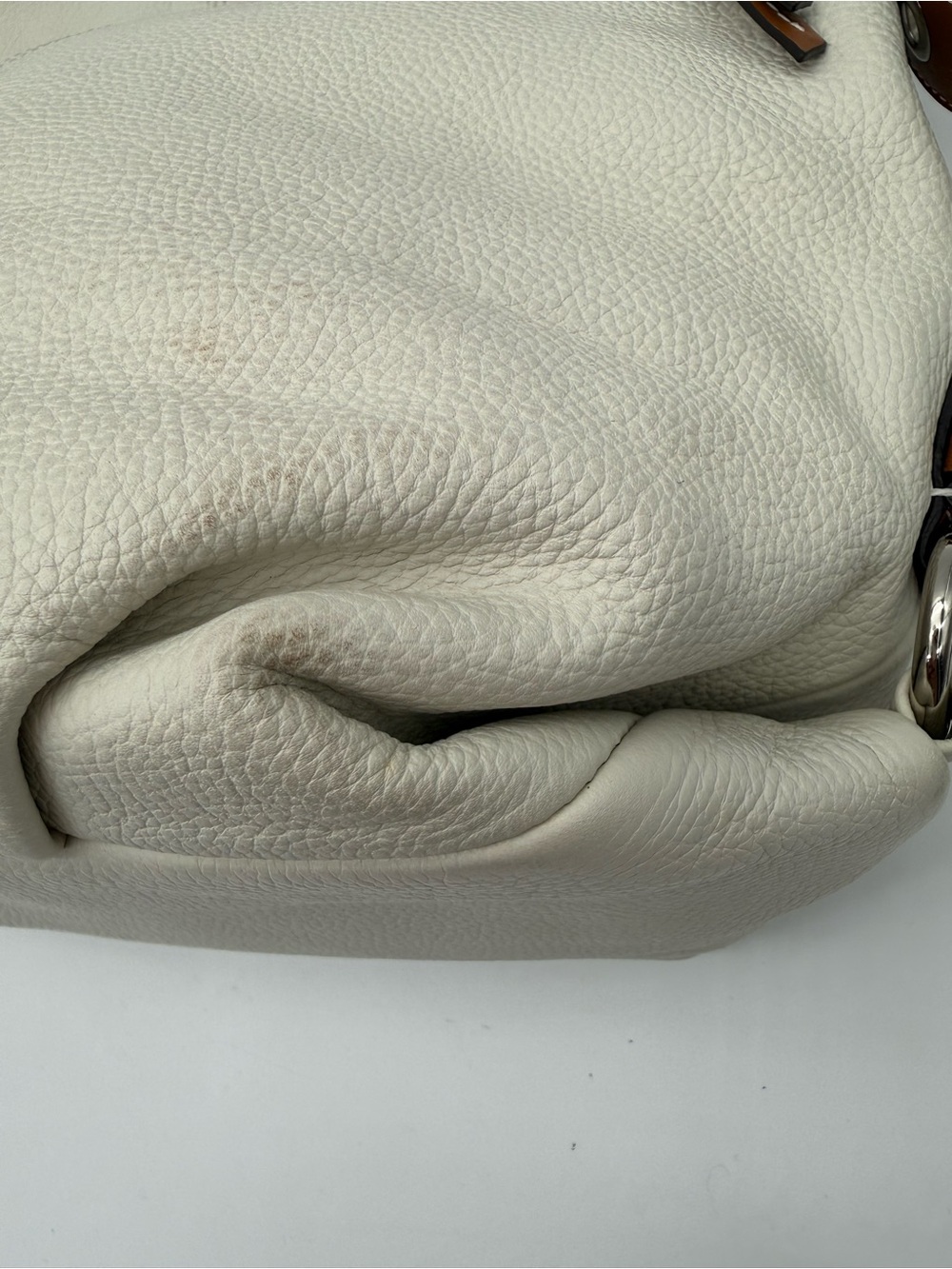 COACH EAST WEST DUFFLE WHITE/BROWN BAG - Picture 5 of 12